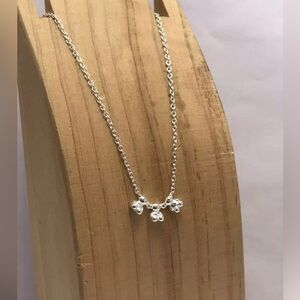 - Bold Bear choker in sterling silver with bear 42 CM